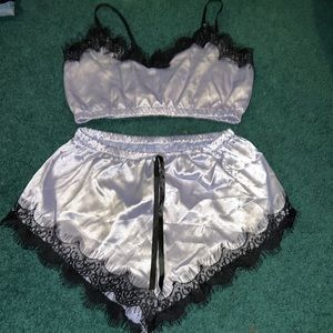 Lavender silk two piece